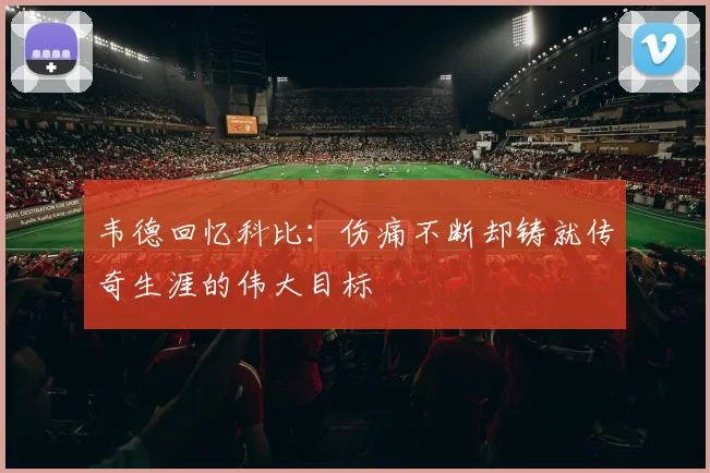 韦德回忆科比：伤痛不断却铸就传奇生涯的伟大目标